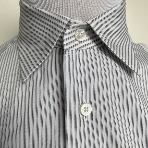 Ermenegildo Zegna Pinstripe Button Down Shirt - Picture 6 of 15